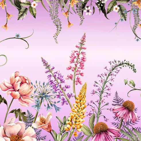 Thumbnail: Bodacious Blooms Lavender Wall Mural
