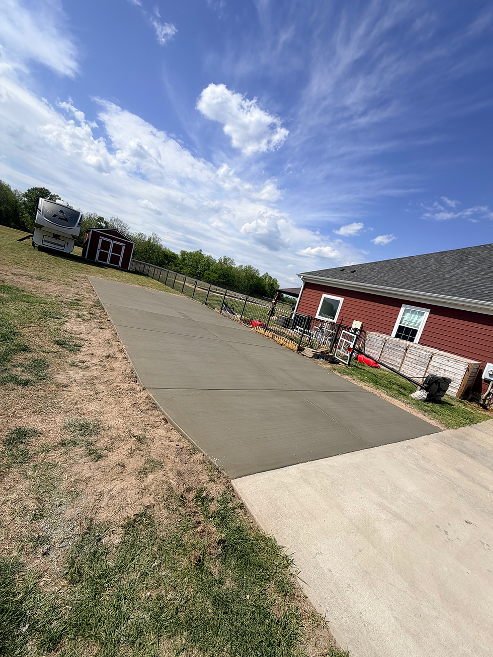 Driveway Extension - Broom Finish