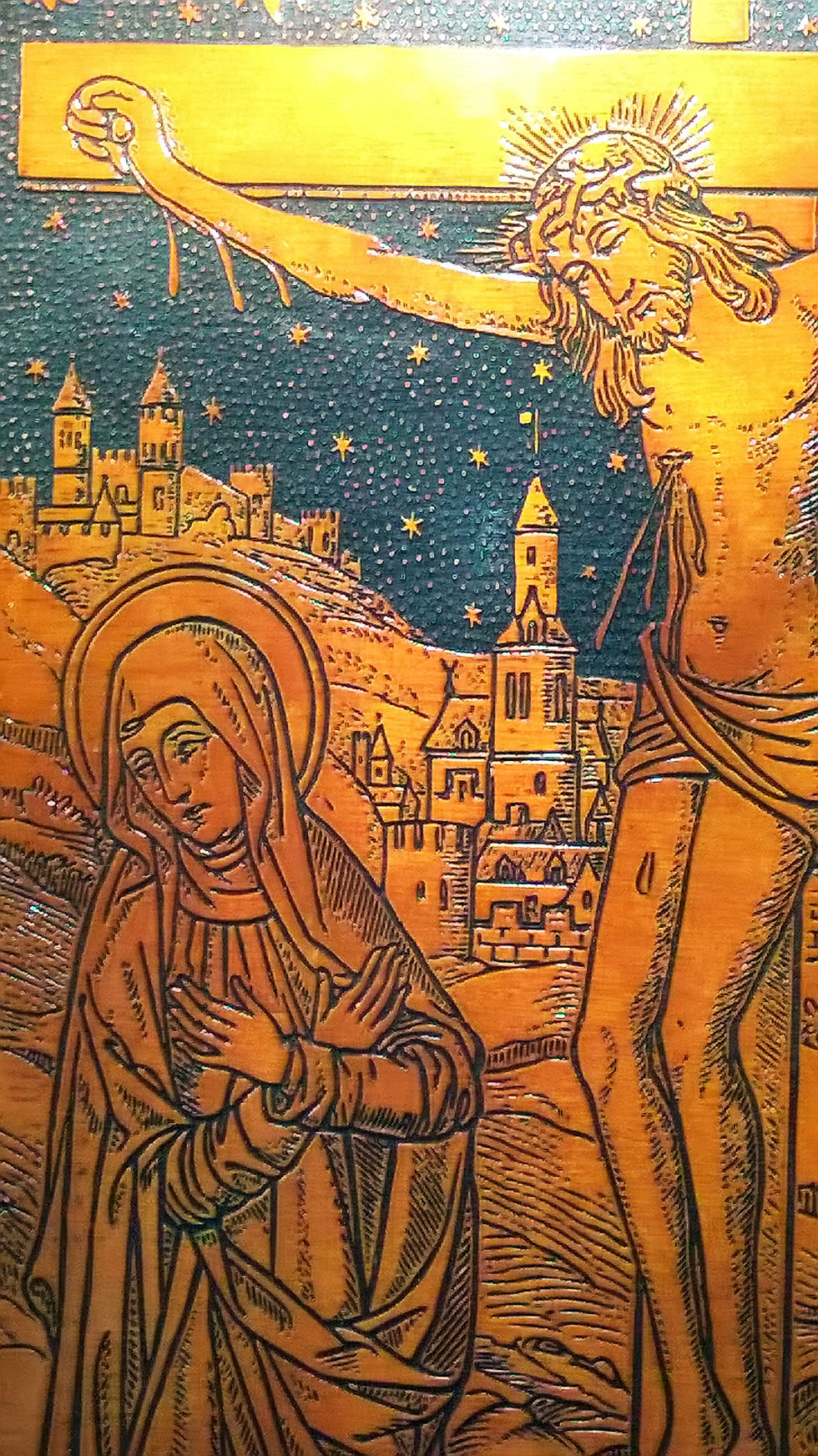 Thumbnail: Large Framed Image of the Crucifixion
