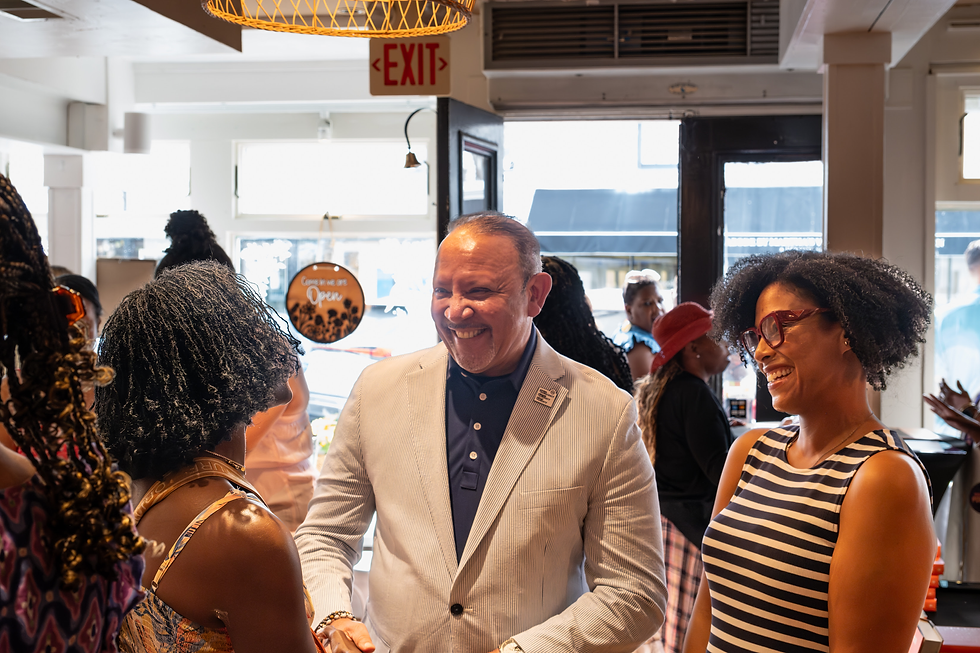 Marc Morial speaking to a room full of people