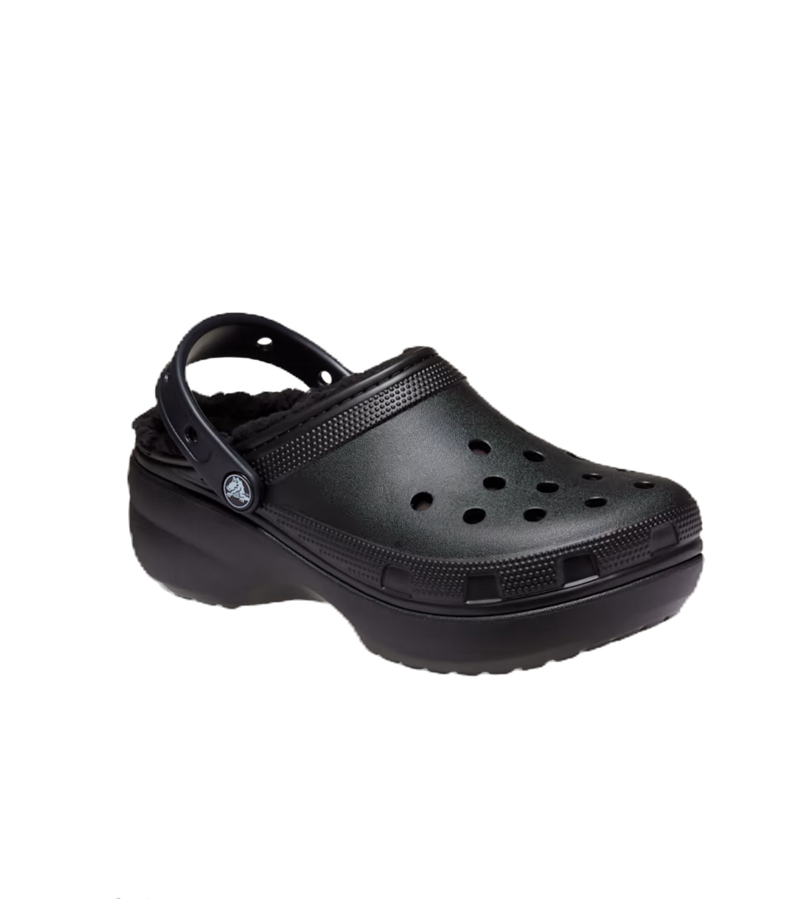 CROCS Classic Platform Lined Clog, Black