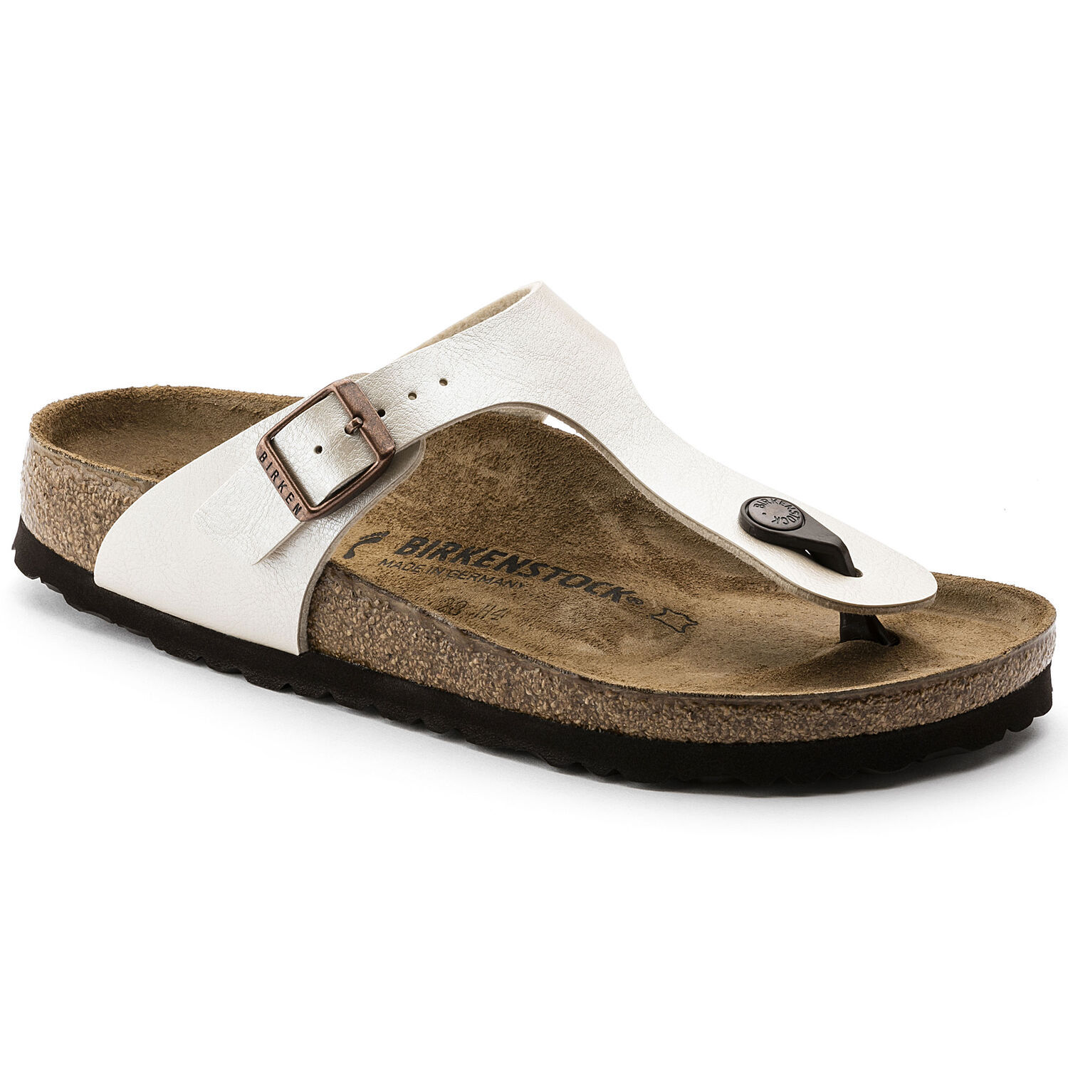 Birkenstock Gizeh Birko-Flor, Graceful Pearl White