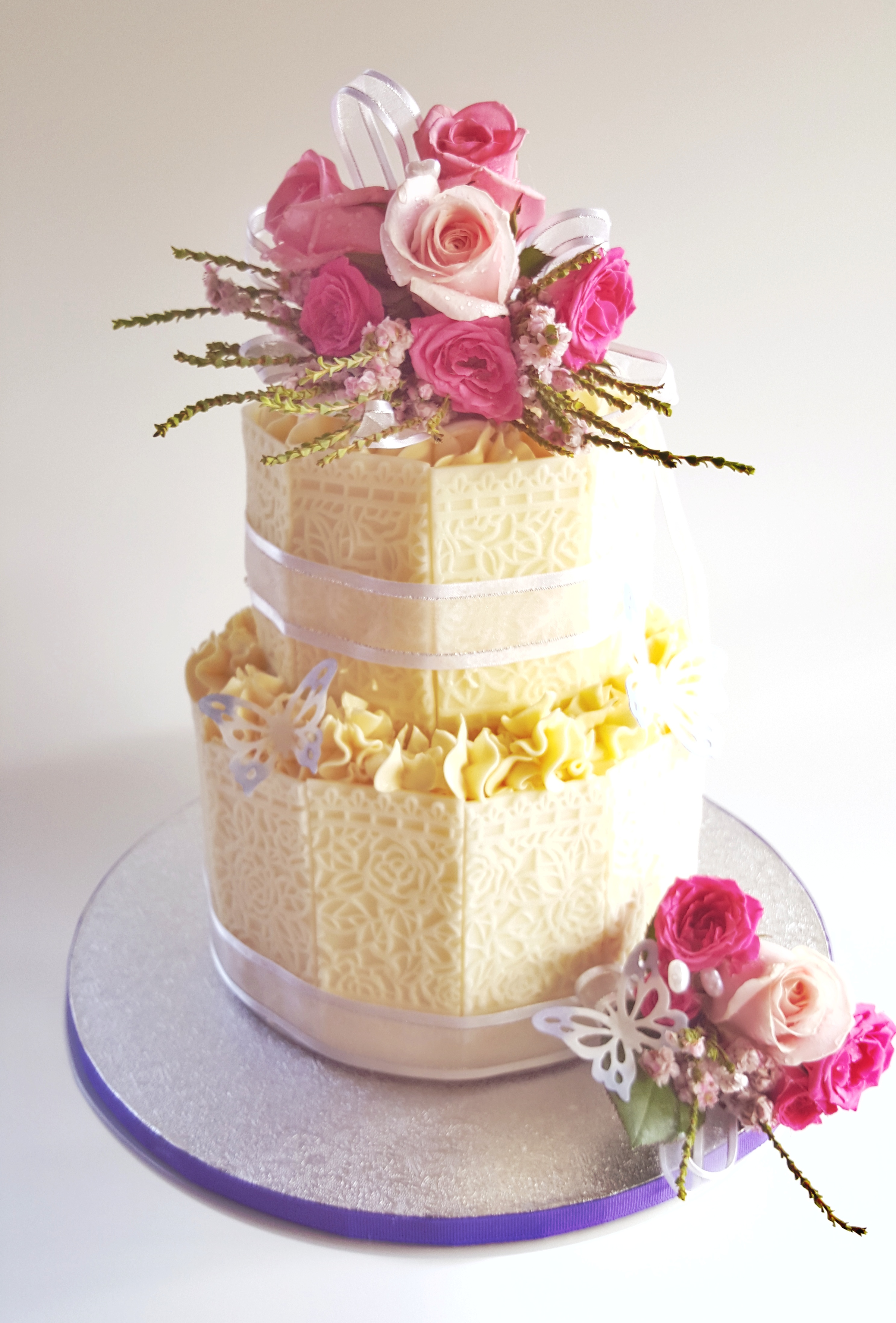 White Chocolate Panel 2 Tier