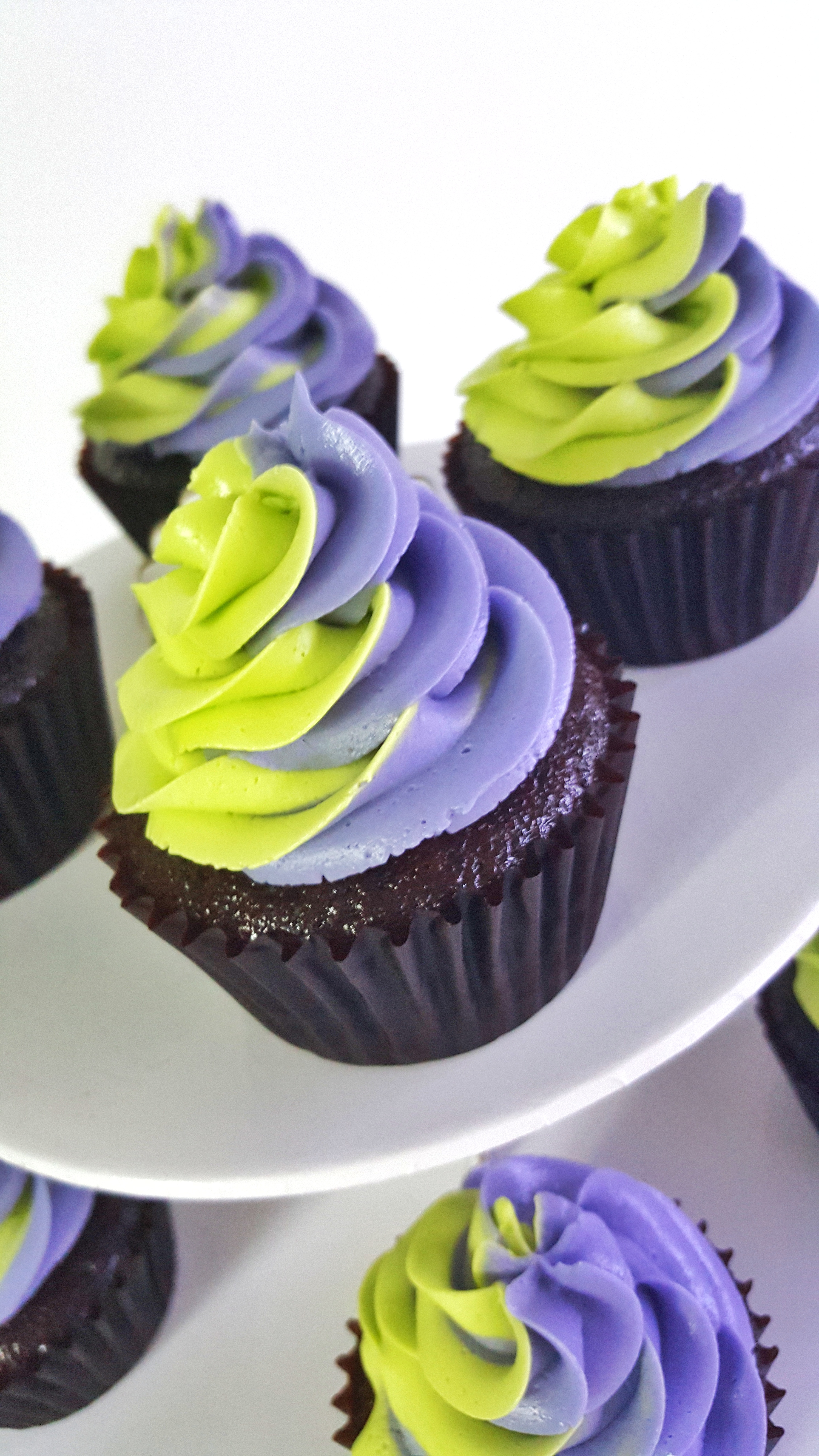 Purple & Lime Green 2 Tone