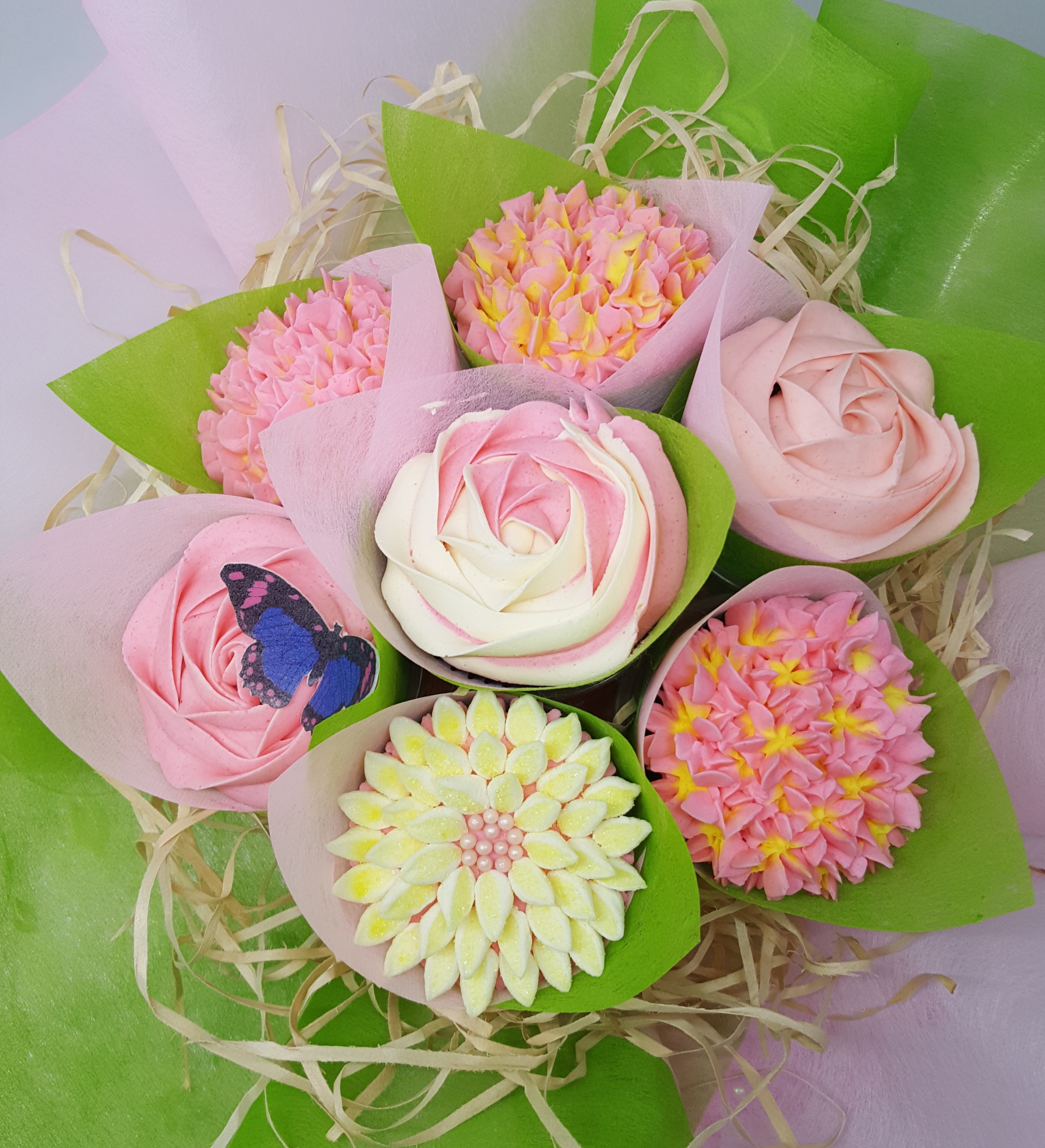Mixed Blooms - Yellow & Pink