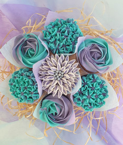 Mixed Blooms - Purple & Teal
