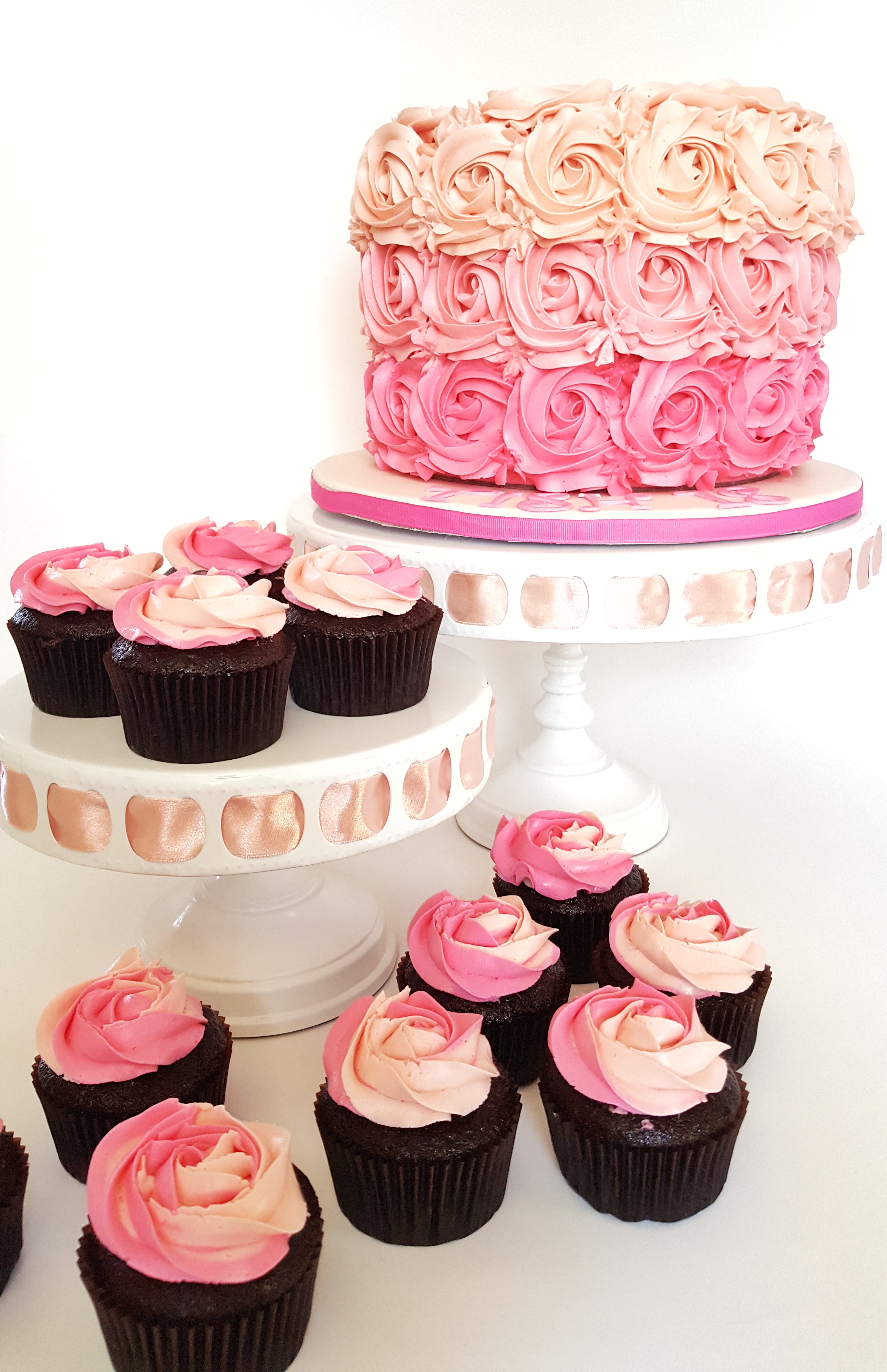 Ombre Pink Swirls