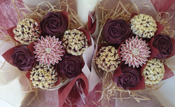 Mixed Blooms - Burgundy & Cream