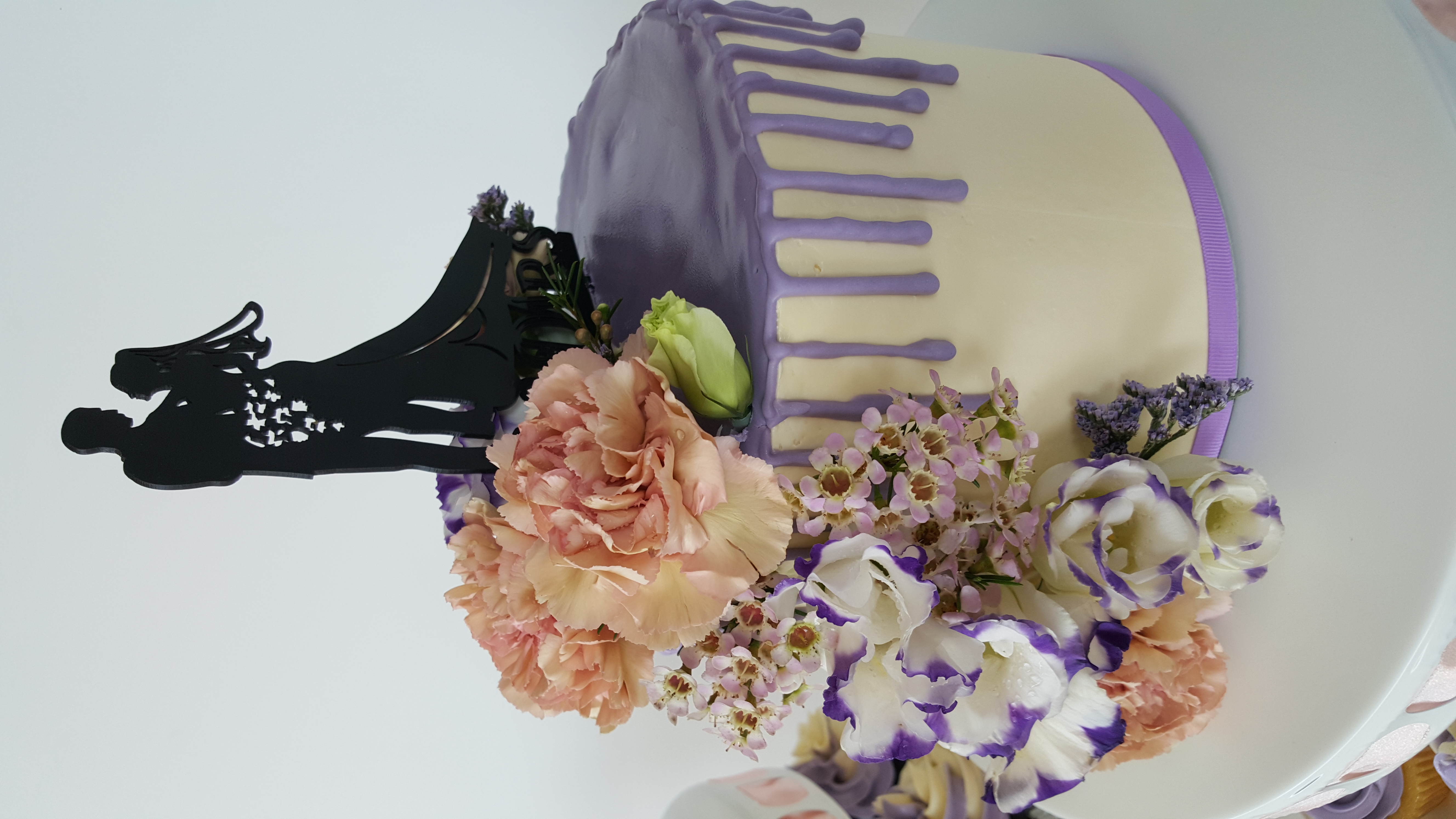 Lilac Cupcake Tower