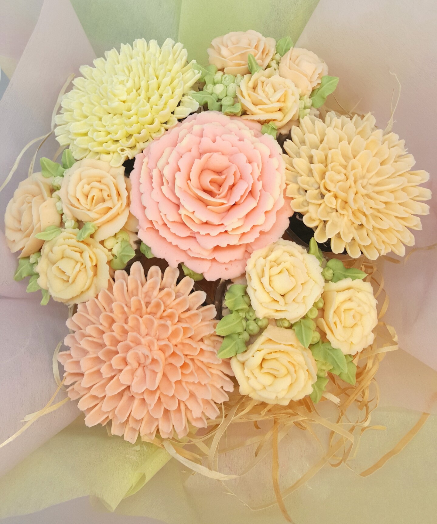 Field Of Flowers - Soft Pink & Cream