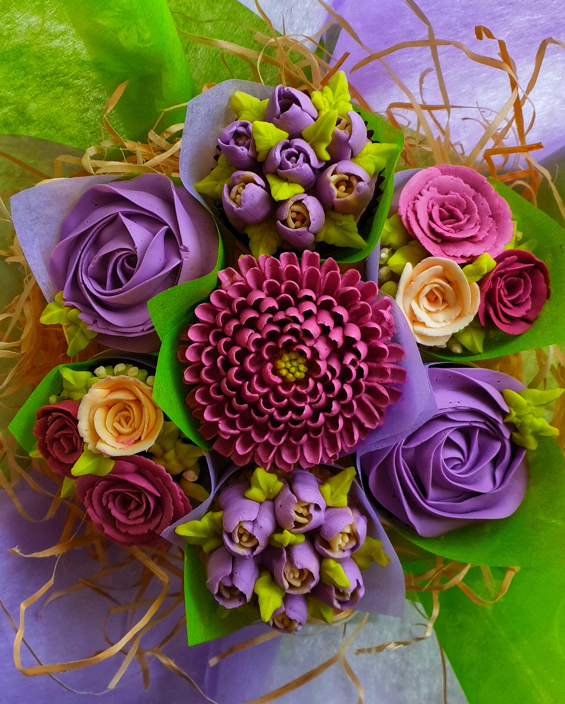 Field of Flowers - Purple & Burgundy