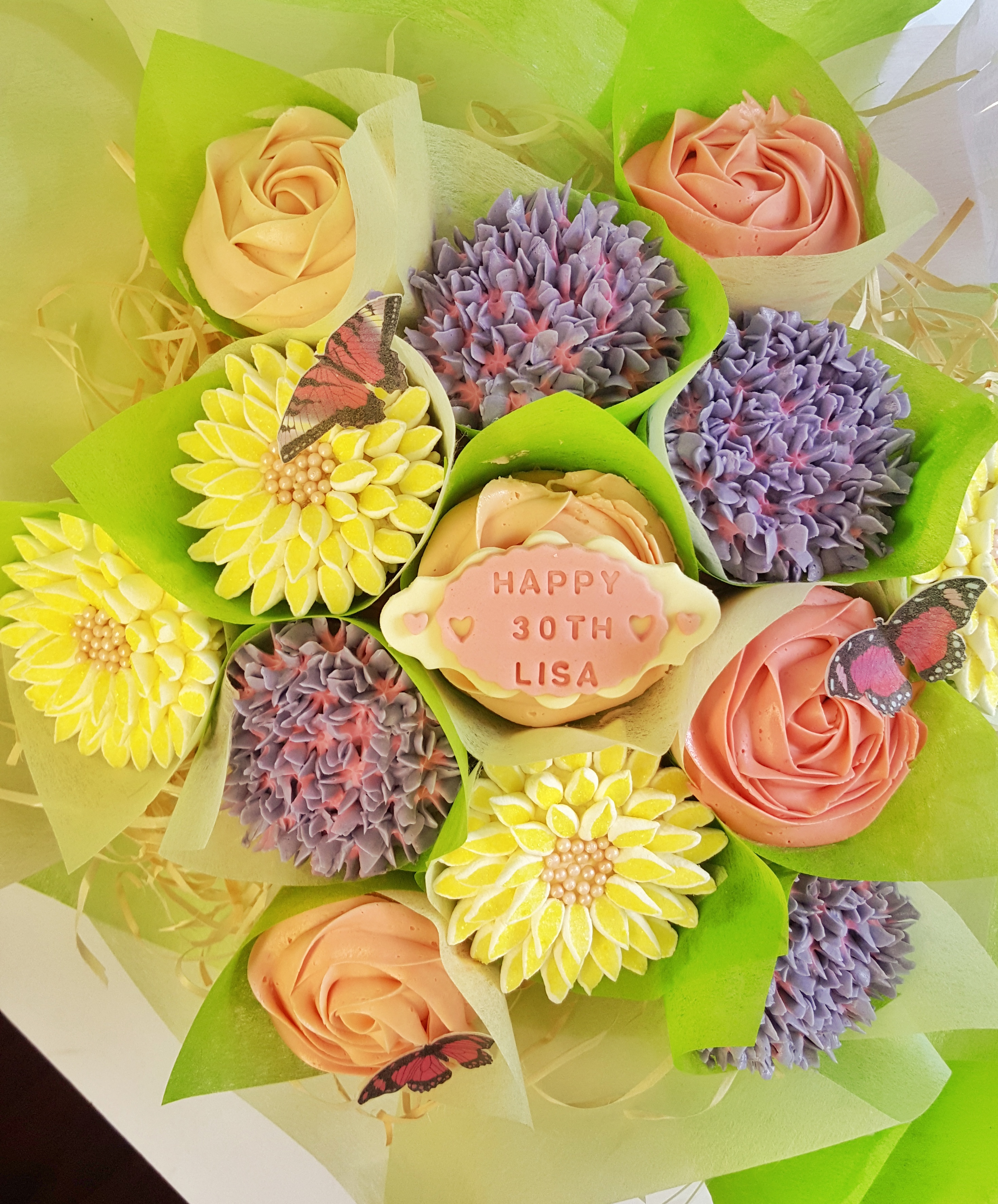 Mixed Blooms - Purple, Pink & Yellow