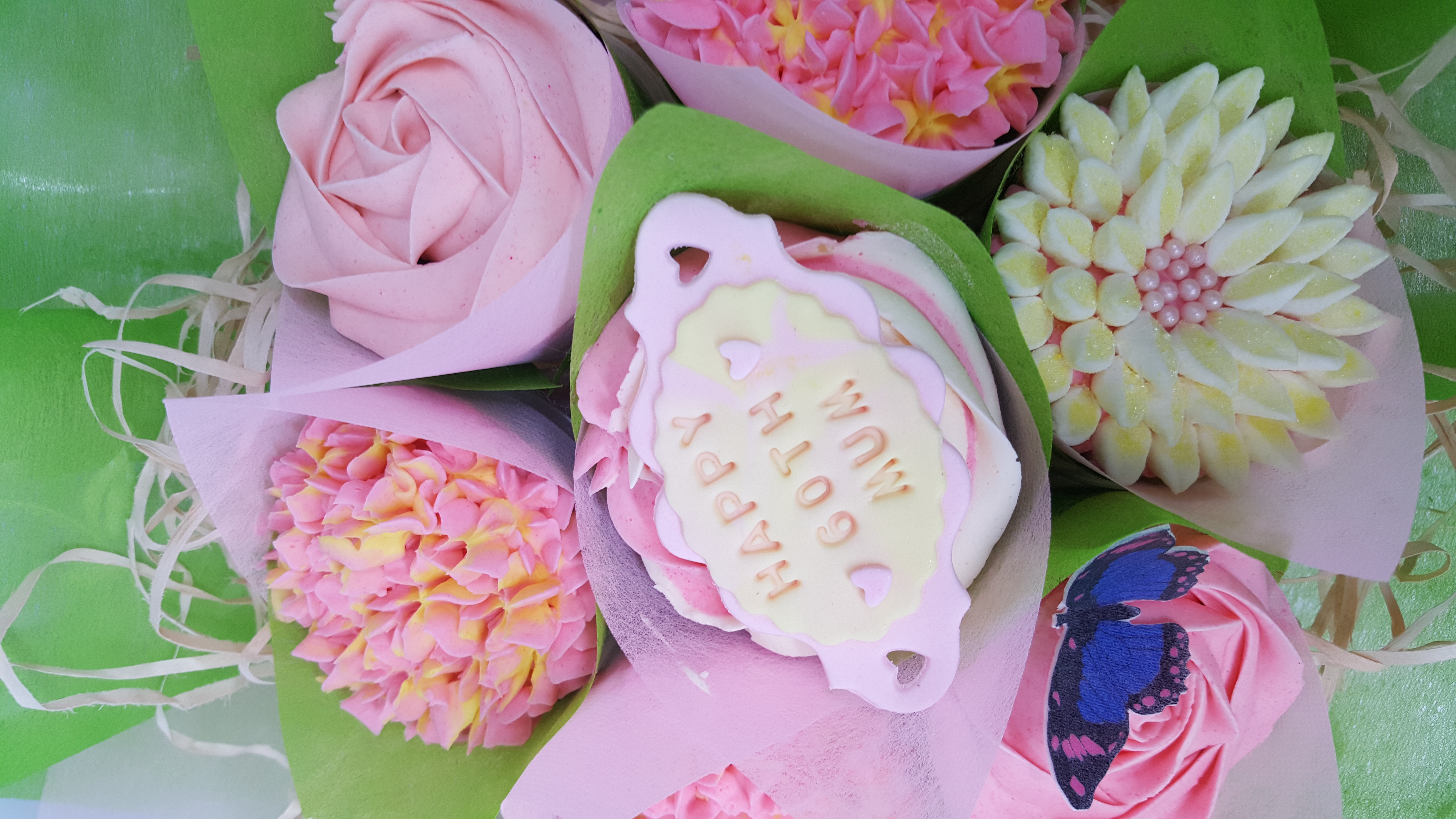 Mixed Blooms - Pink & Yellow
