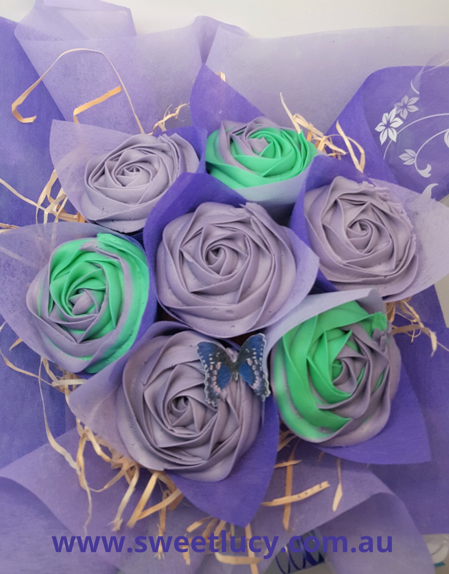 Roses - Purple & Teal