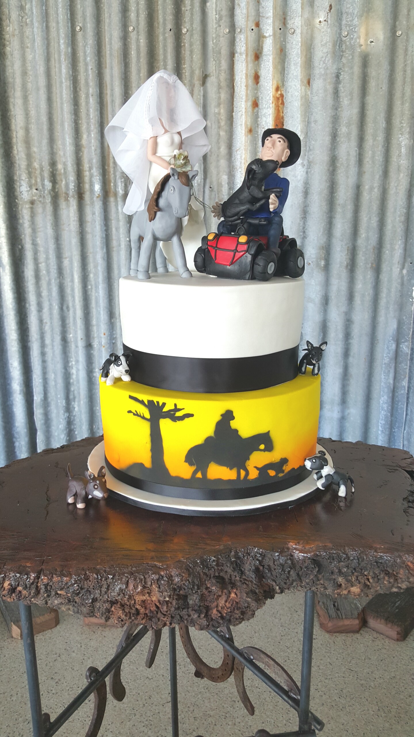 Sunset Silhouette 2 Tier