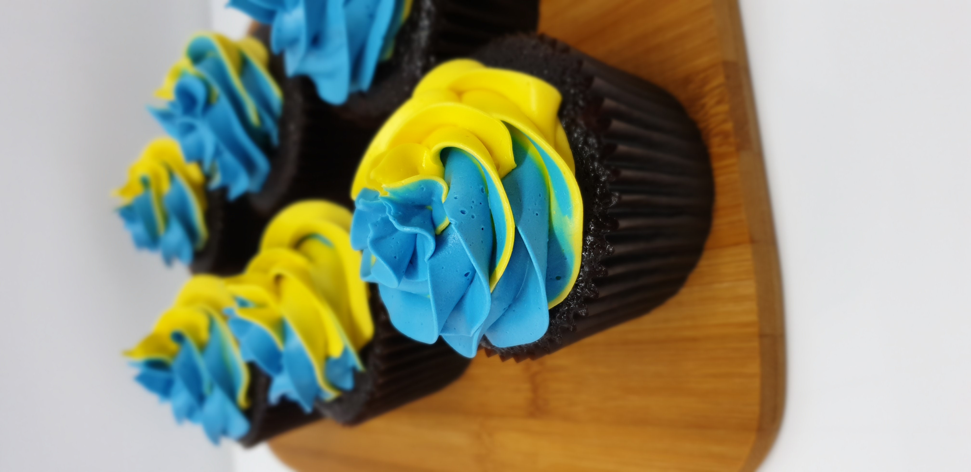 Two tone Blue & Yellow