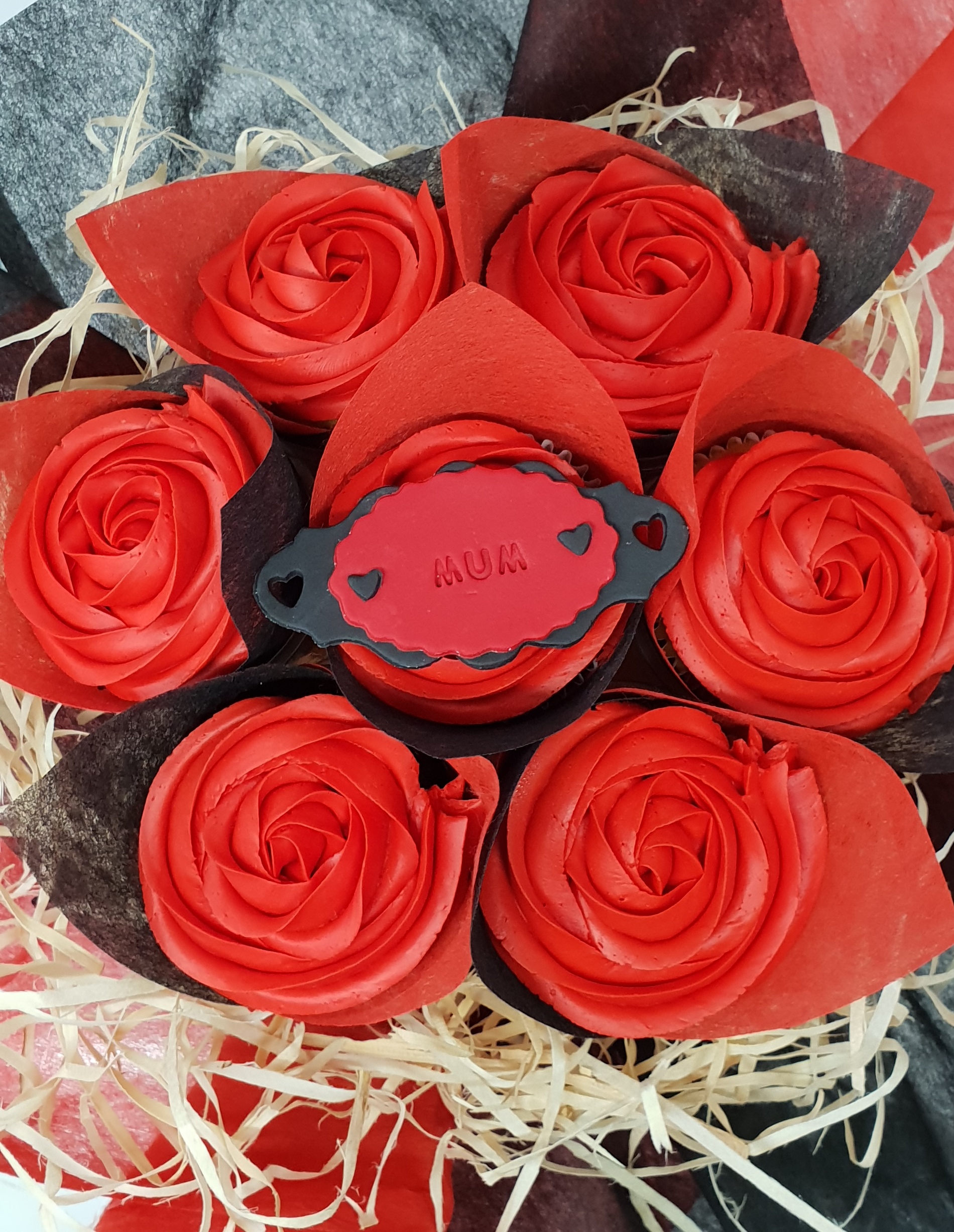 Roses - Red with Black