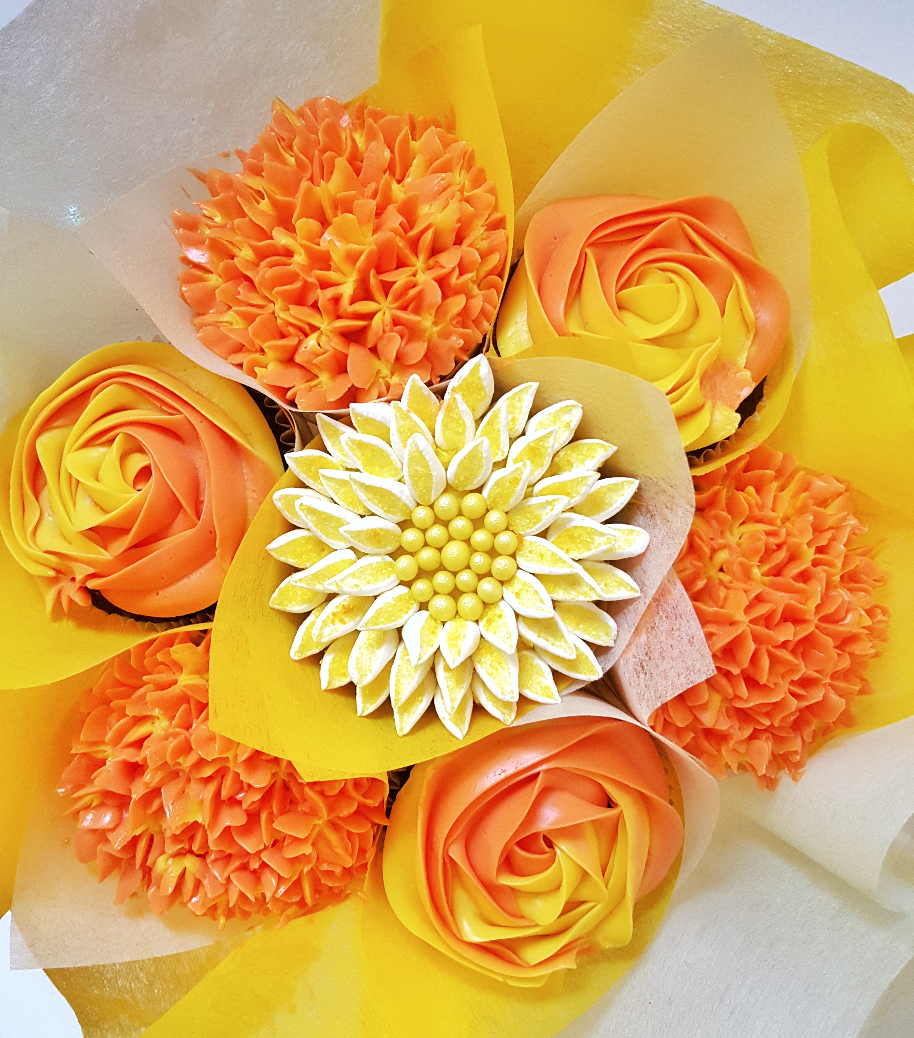 Mixed Blooms - Orange & Yellow