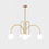 Thumbnail: ZC214006 - 6 Heads Chandelier - Medium Gold