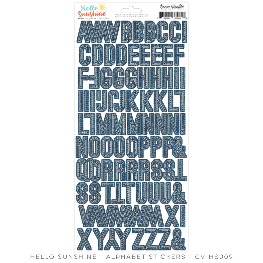 Hello Sunshine - Alphabet Stickers