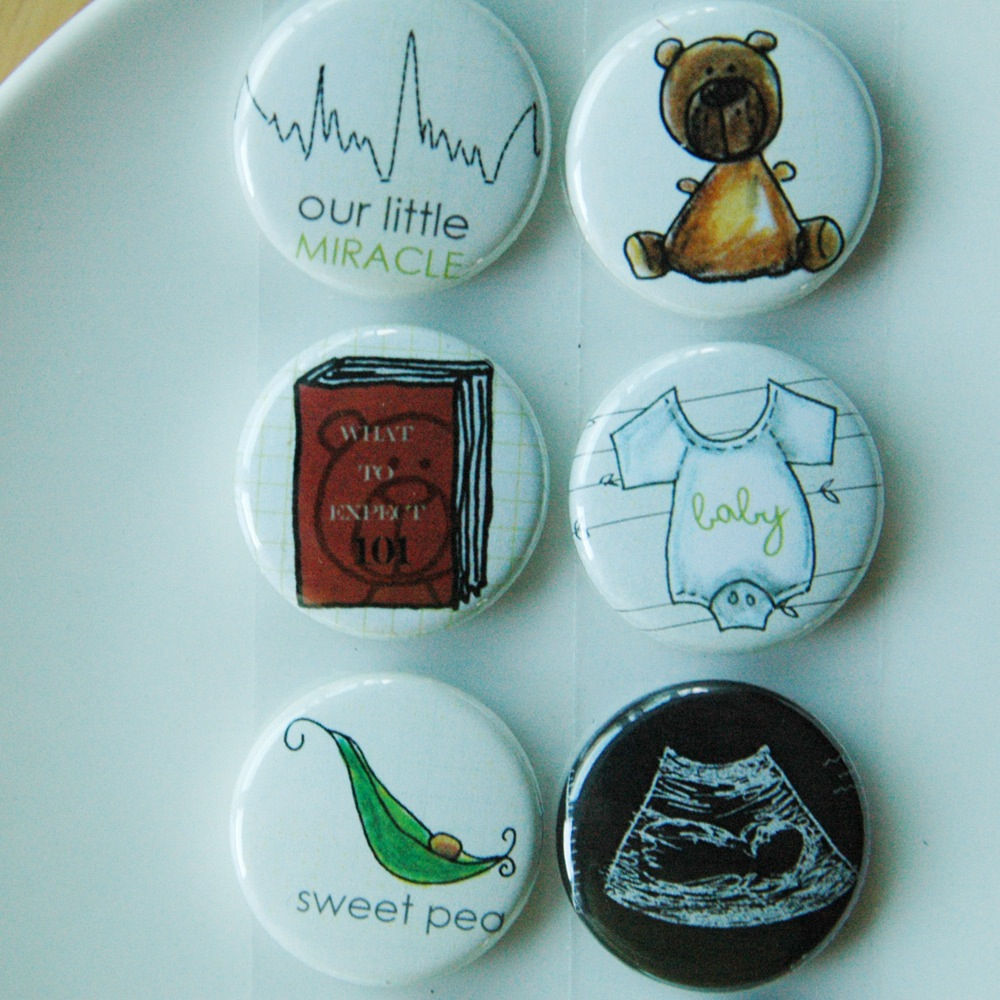 Evalicious- Expecting You- Badge Buttons