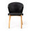 Thumbnail: Modrest Nadia Modern Black Velvet & Rosegold Dining Chair (Set of 2)