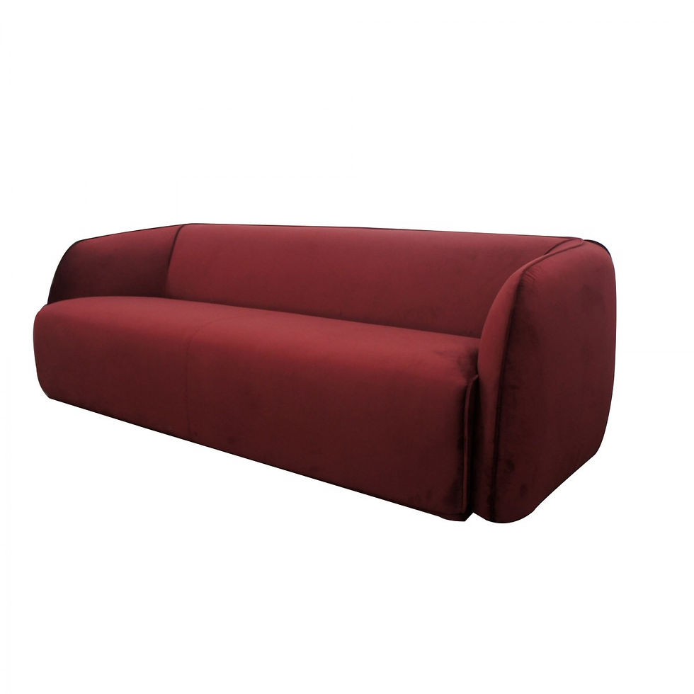 Thumbnail: Modern Red Velvet Sofa