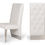 Thumbnail: Modrest Kilson Modern White Leatherette & Stainless Steel Dining Chair (Set of 2