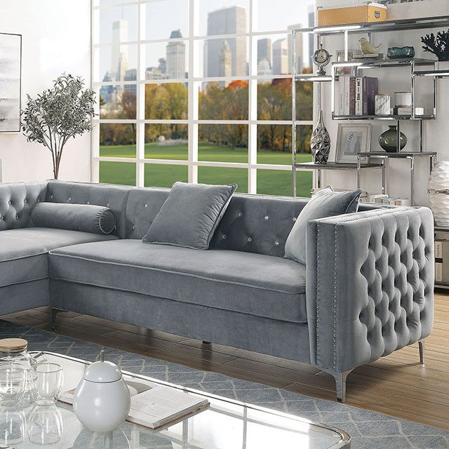 Thumbnail: Grey Sectional Sofa