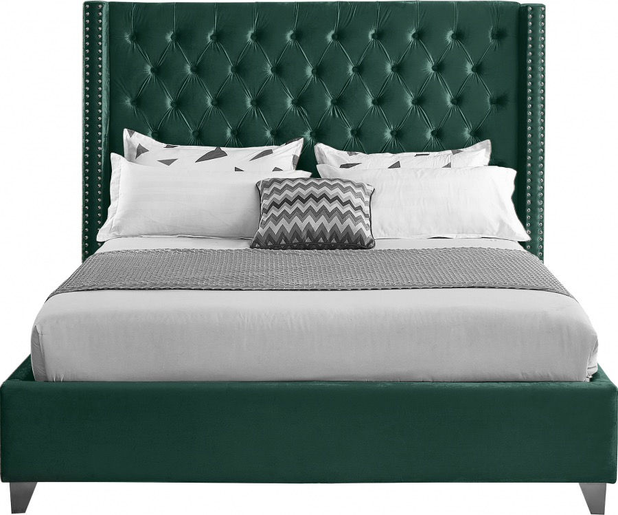 Thumbnail: Velvet Green Bed King Size