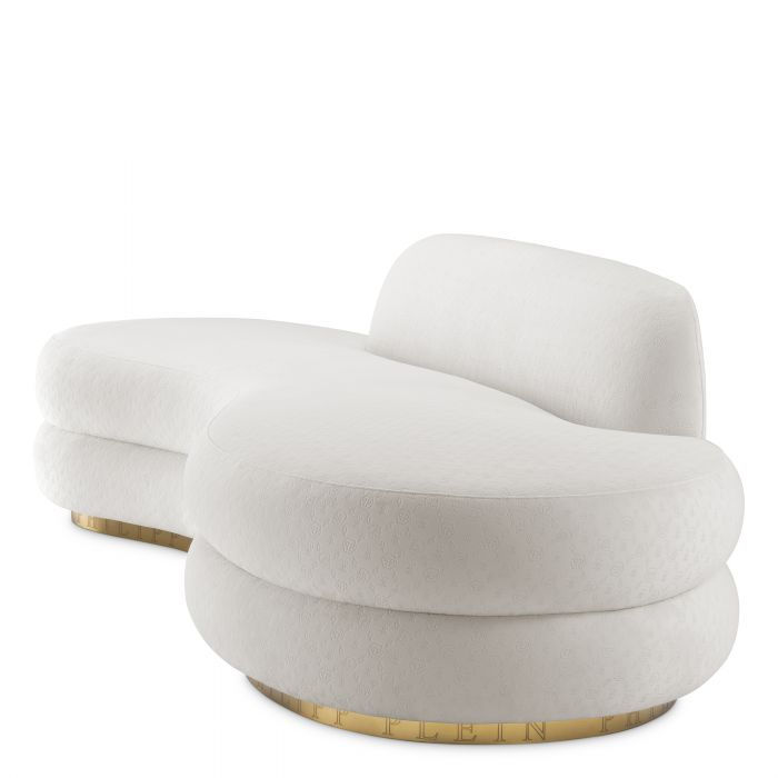 Thumbnail: White Monogram Velvet Sofa