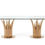 Thumbnail: Modrest Paxton Modern Glass & Rosegold Dining Table