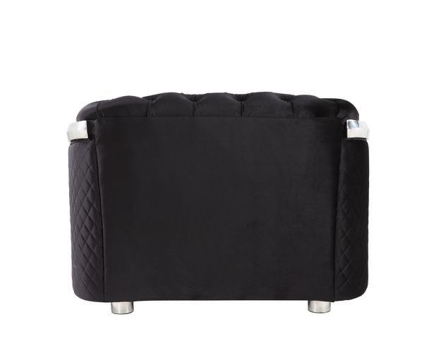 Thumbnail: Black Velvet Chair