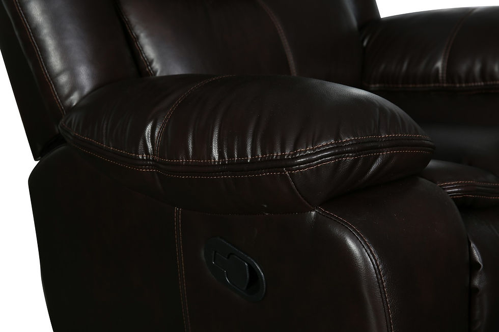 Thumbnail: Brown Sofa 3pcs Set Leather Air
