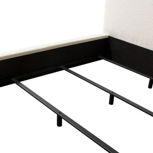 Thumbnail: Ivory Boucle Queen Bed Frame
