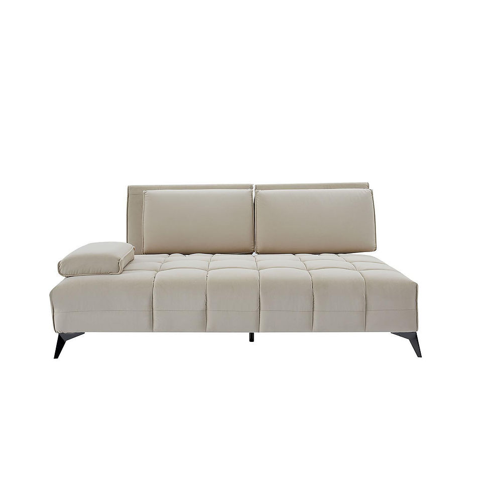 Thumbnail: RAF Sofa Chaise Sectional Black Base | Beige