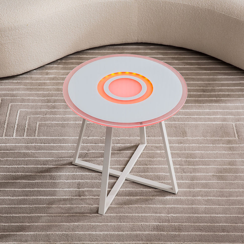 Thumbnail: SIDE TABLE WITH LED LIGHT BLUETOOTH SPEAKER