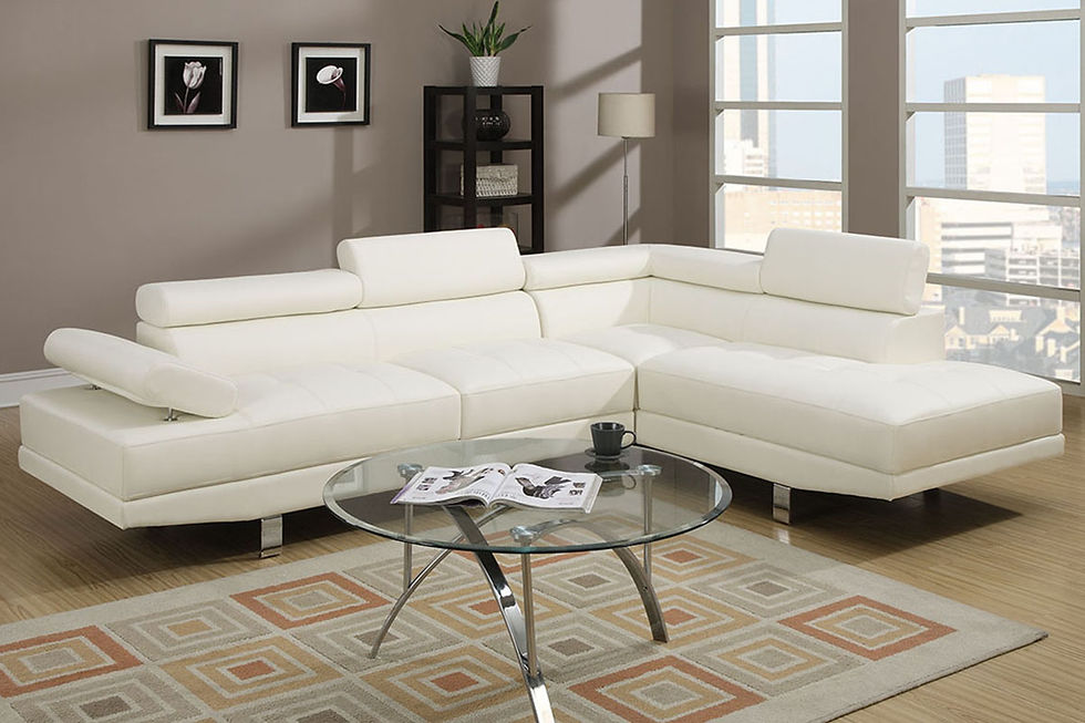 White Sectional Sofa 