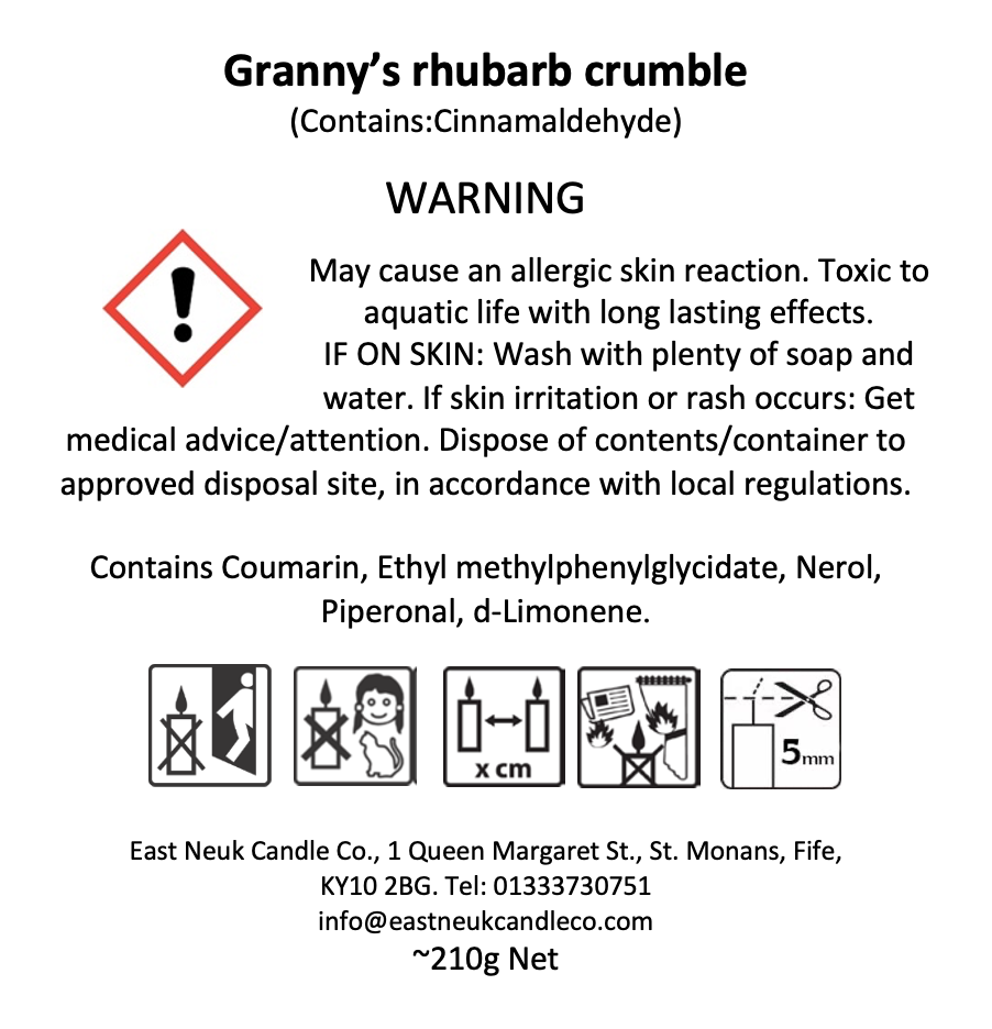 Thumbnail: “granny’s rhubarb crumble”