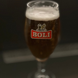 One glass of Boli beer