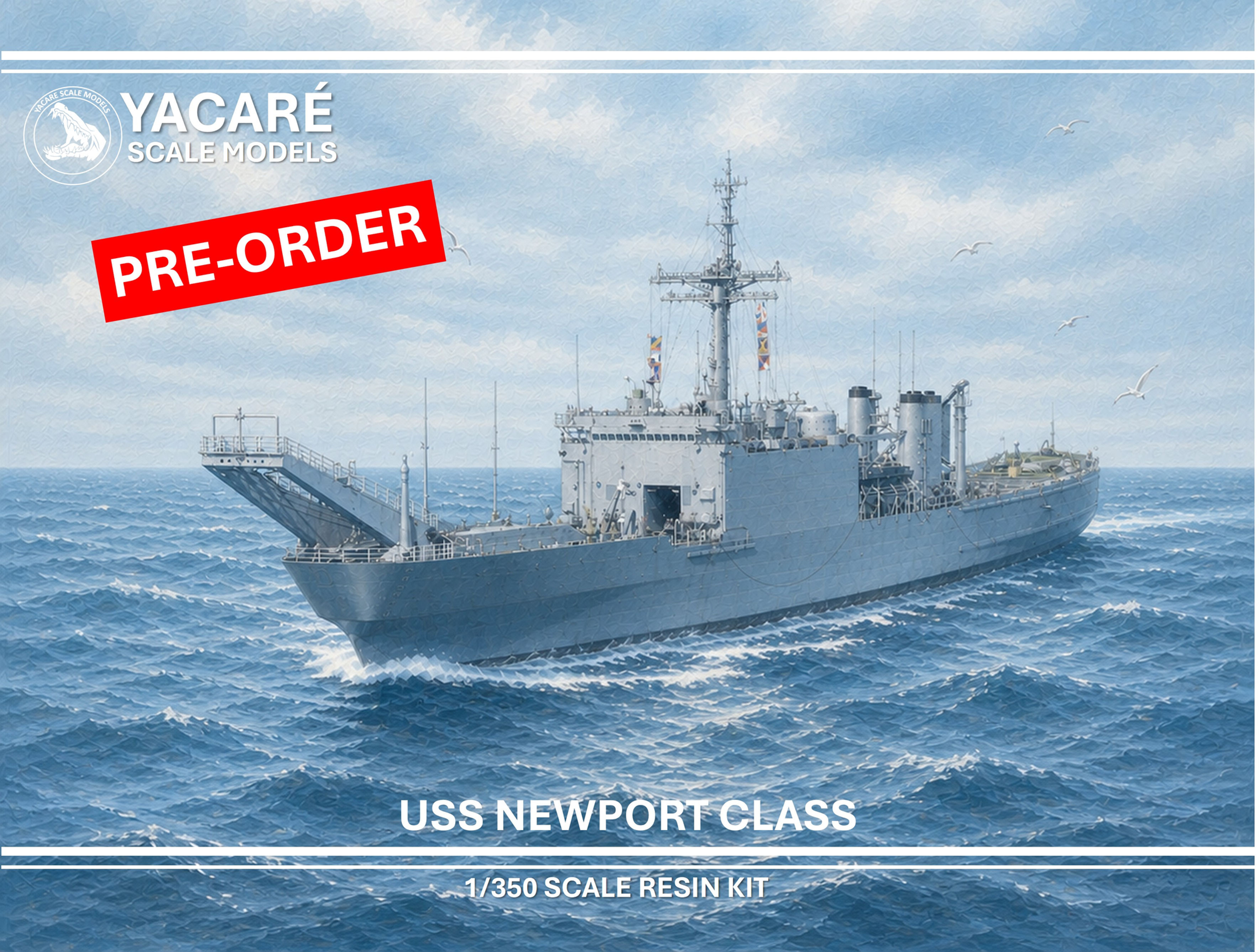 RESIN KIT. LST NEWPORT CLASS, 1/350 scale