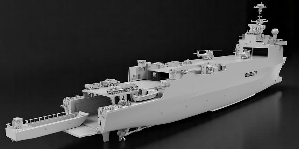 Miniatura: LPD FOUDRE, escala 1/144