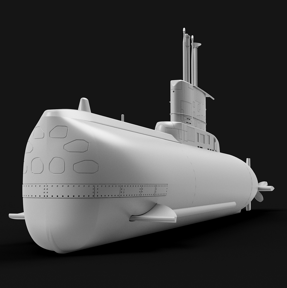 Thumbnail: TYPE 209 / 1200 Submarine, scale 1/350