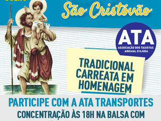 Festa de São Cristóvão será dia 25 de julho, em Arraial d'Ajuda