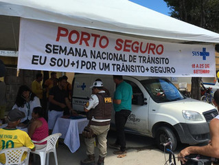 Arraial d'Ajuda recebe blitz educativa sobre trânsito seguro