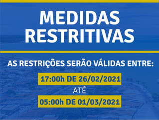 Medidas restritivas do Governador Rui Costa