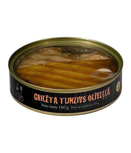 Grilled tuna in olive oil
