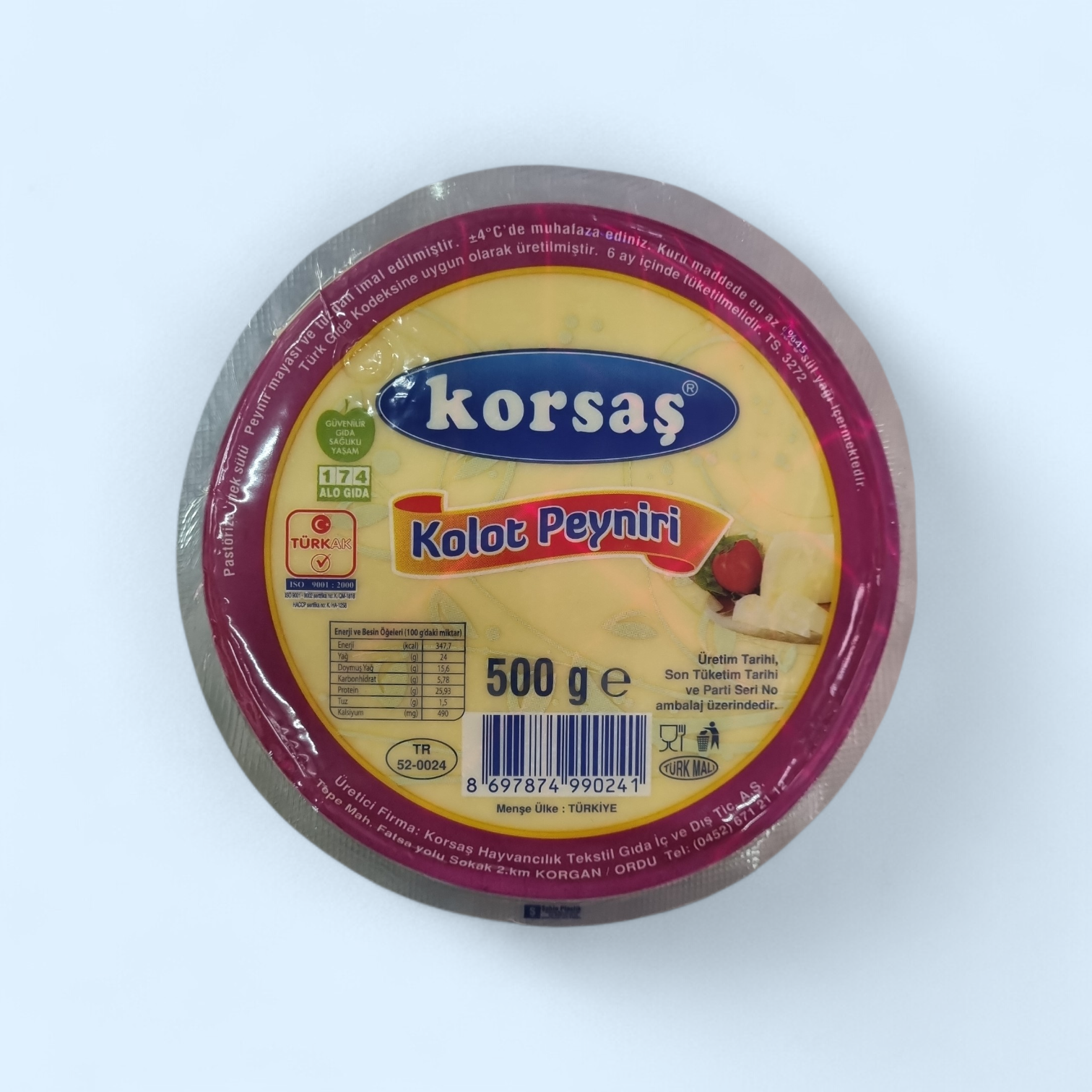 Korsaş Kolot Peyniri 500gr.