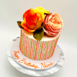 Custom buttercream birthday cake, fondant birthday cake, cakes for women, cakes for men, cakes with flowers, mothers day cake, heart shaped buttercream cake, cool cake designs