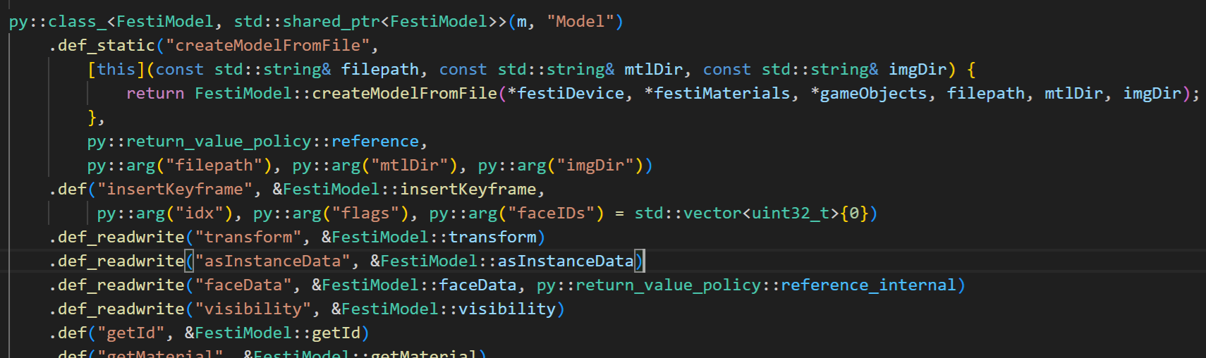 GLM type caster code